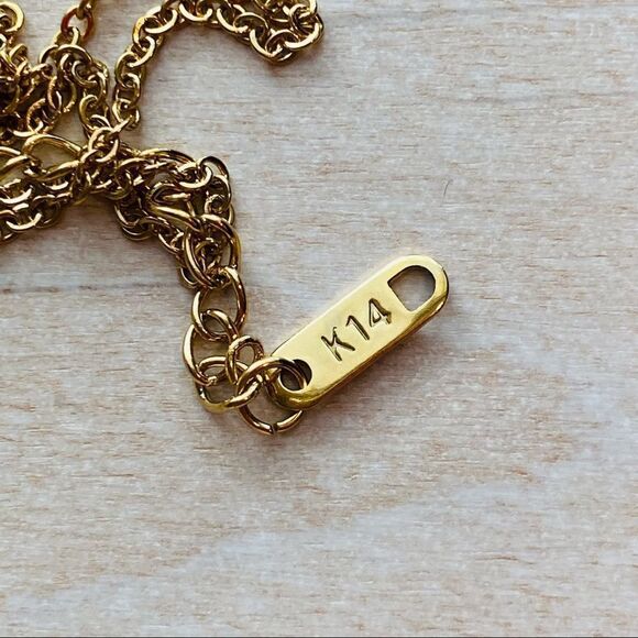 Hand Beaded Gold & Silver Seed Bead Heart Necklace NWT - Picture 5 of 9